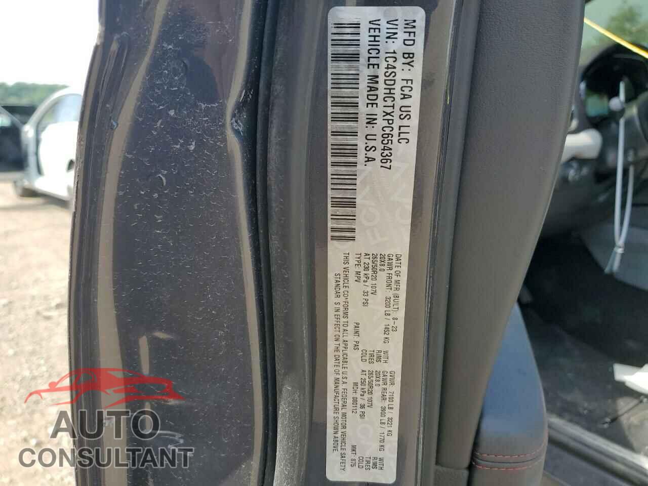 DODGE DURANGO 2023 - 1C4SDHCTXPC654367