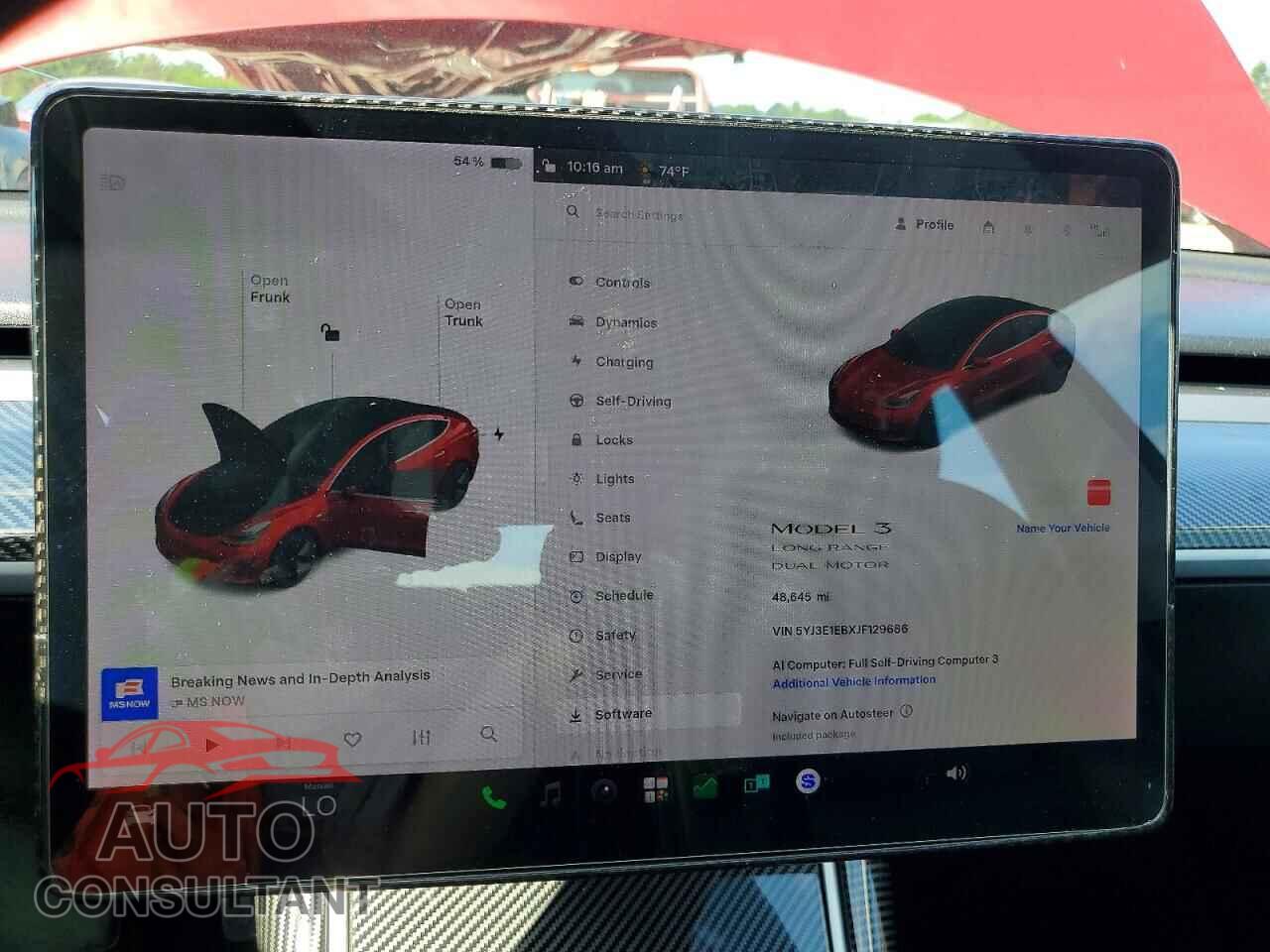TESLA MODEL 3 2018 - 5YJ3E1EBXJF129686