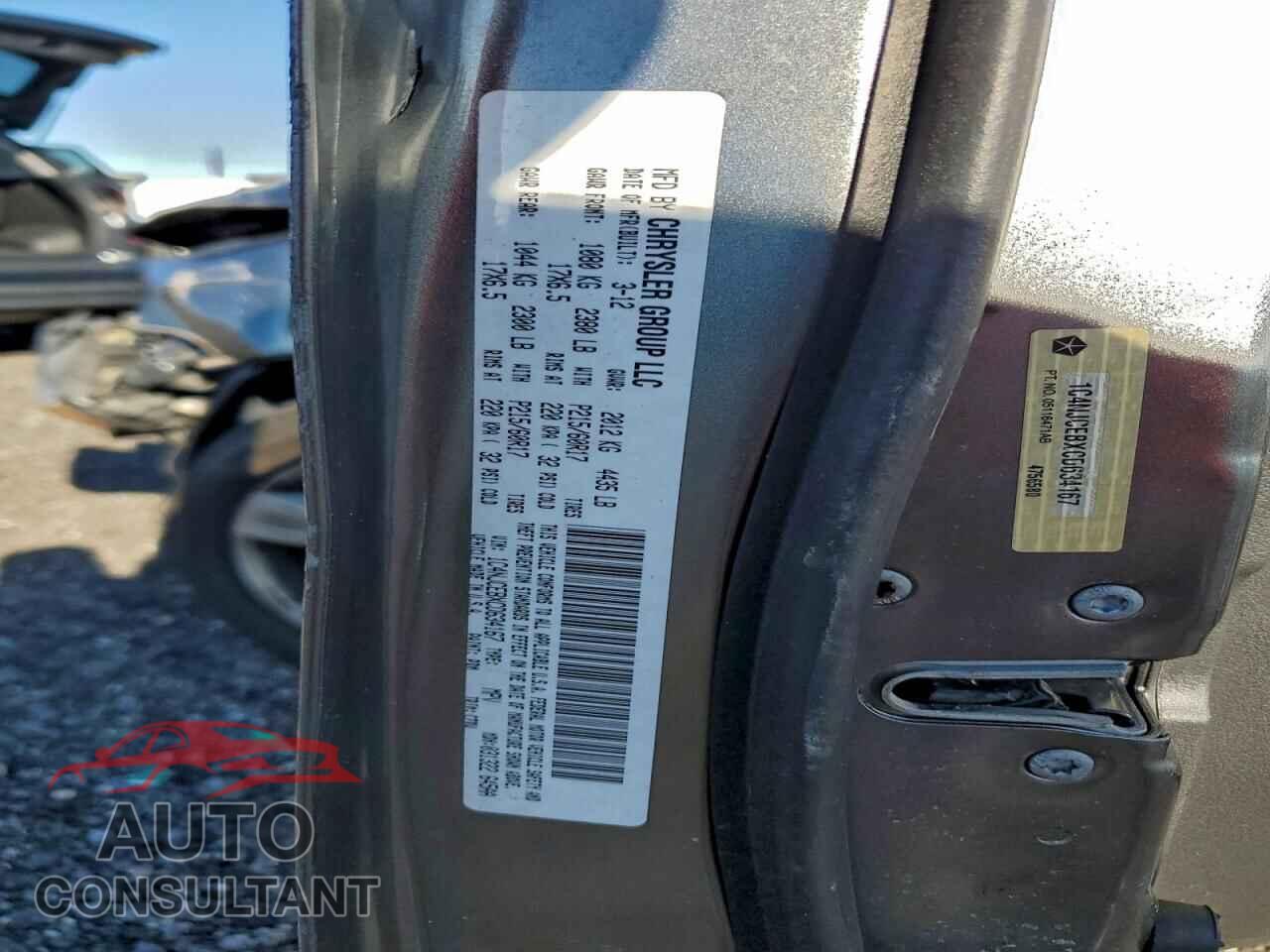 JEEP COMPASS 2012 - 1C4NJCEBXCD634167