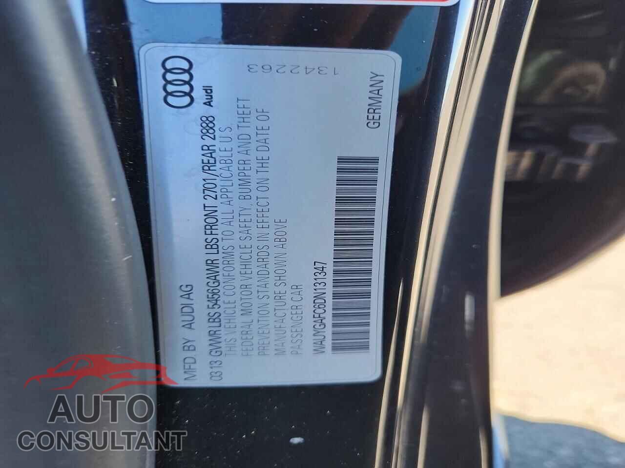 AUDI A7 2013 - WAUYGAFC6DN131347