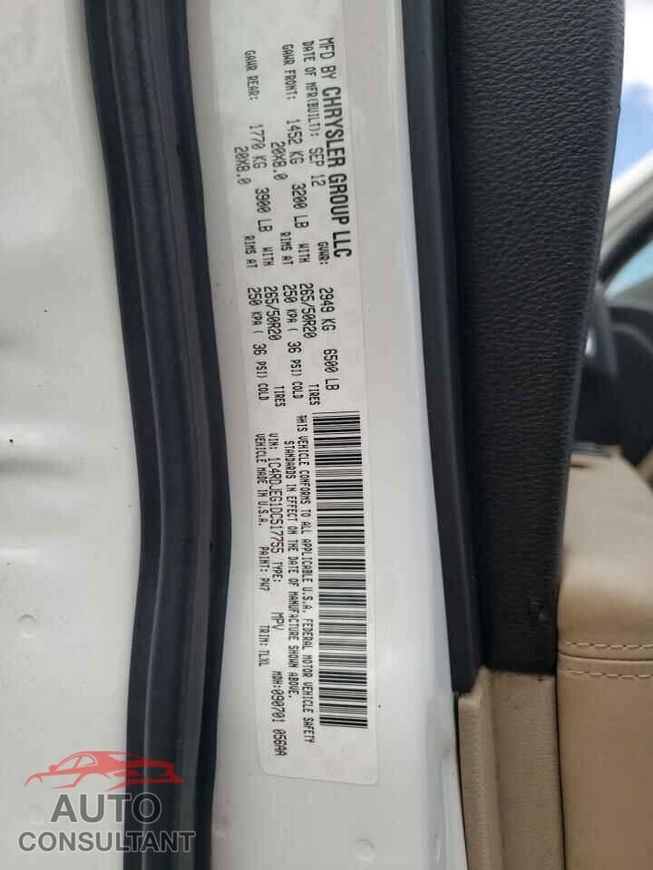 DODGE DURANGO 2013 - 1C4RDJEG1DC517755