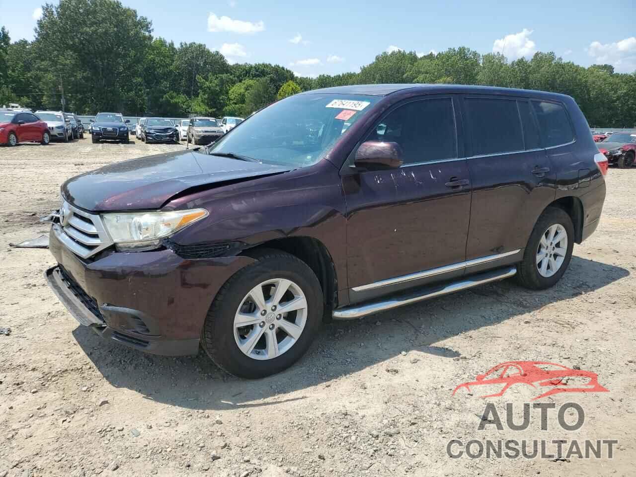 TOYOTA HIGHLANDER 2012 - 5TDZA3EH7CS029615