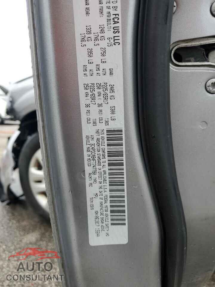 DODGE JOURNEY 2015 - 3C4PDCAB4FT747780