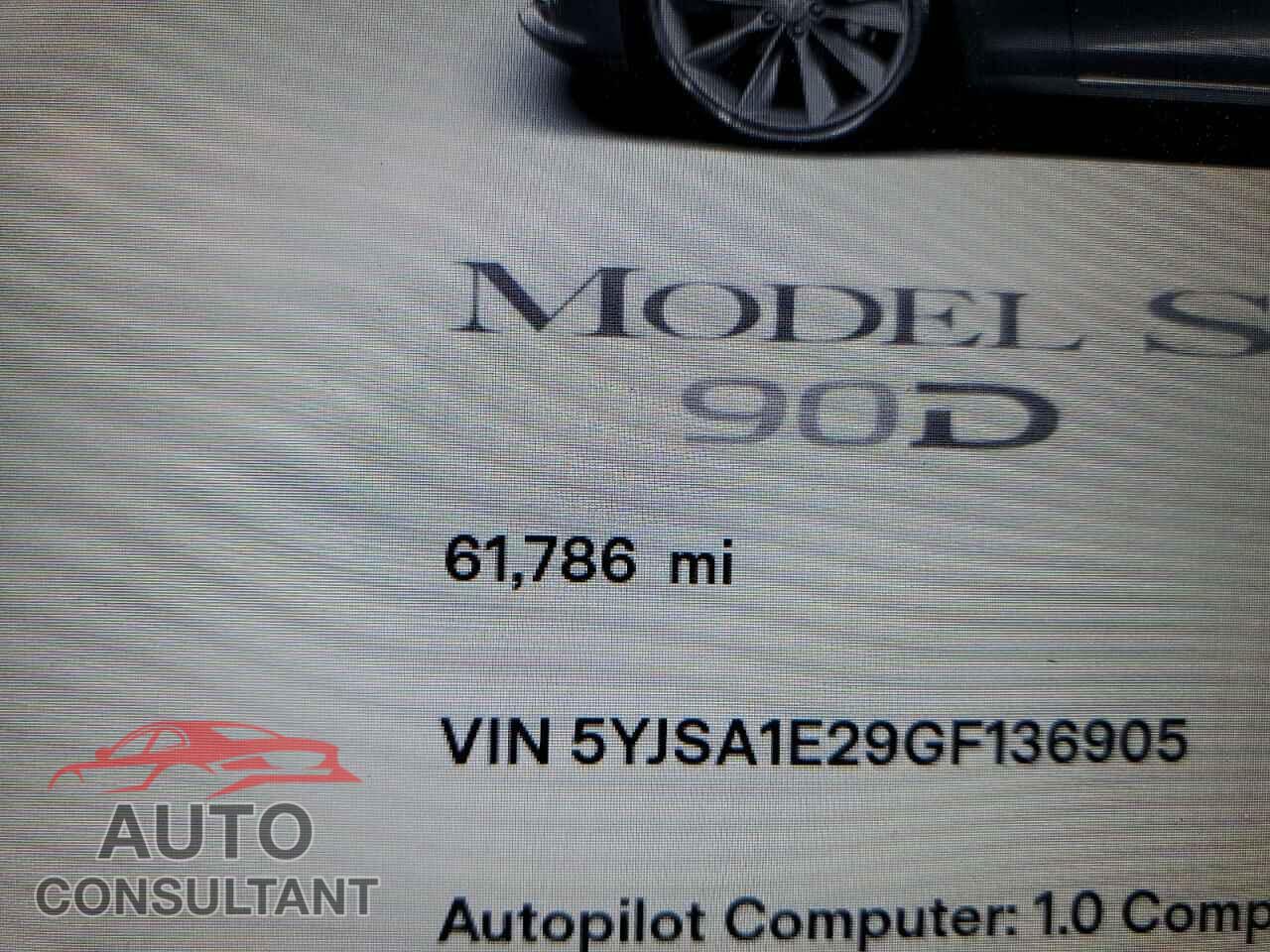 TESLA MODEL S 2016 - 5YJSA1E29GF136905