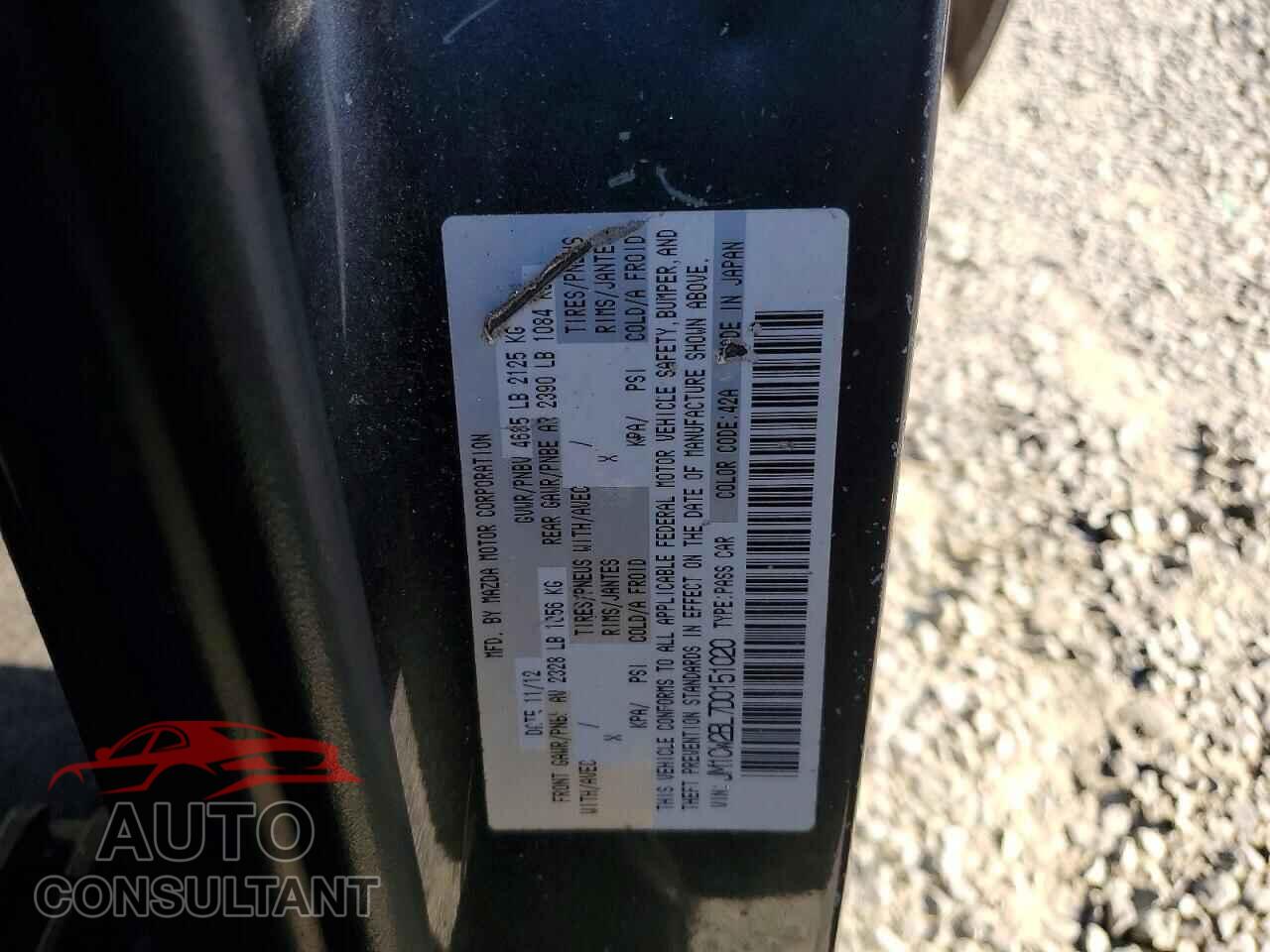 MAZDA 5 2013 - JM1CW2BL7D0151020