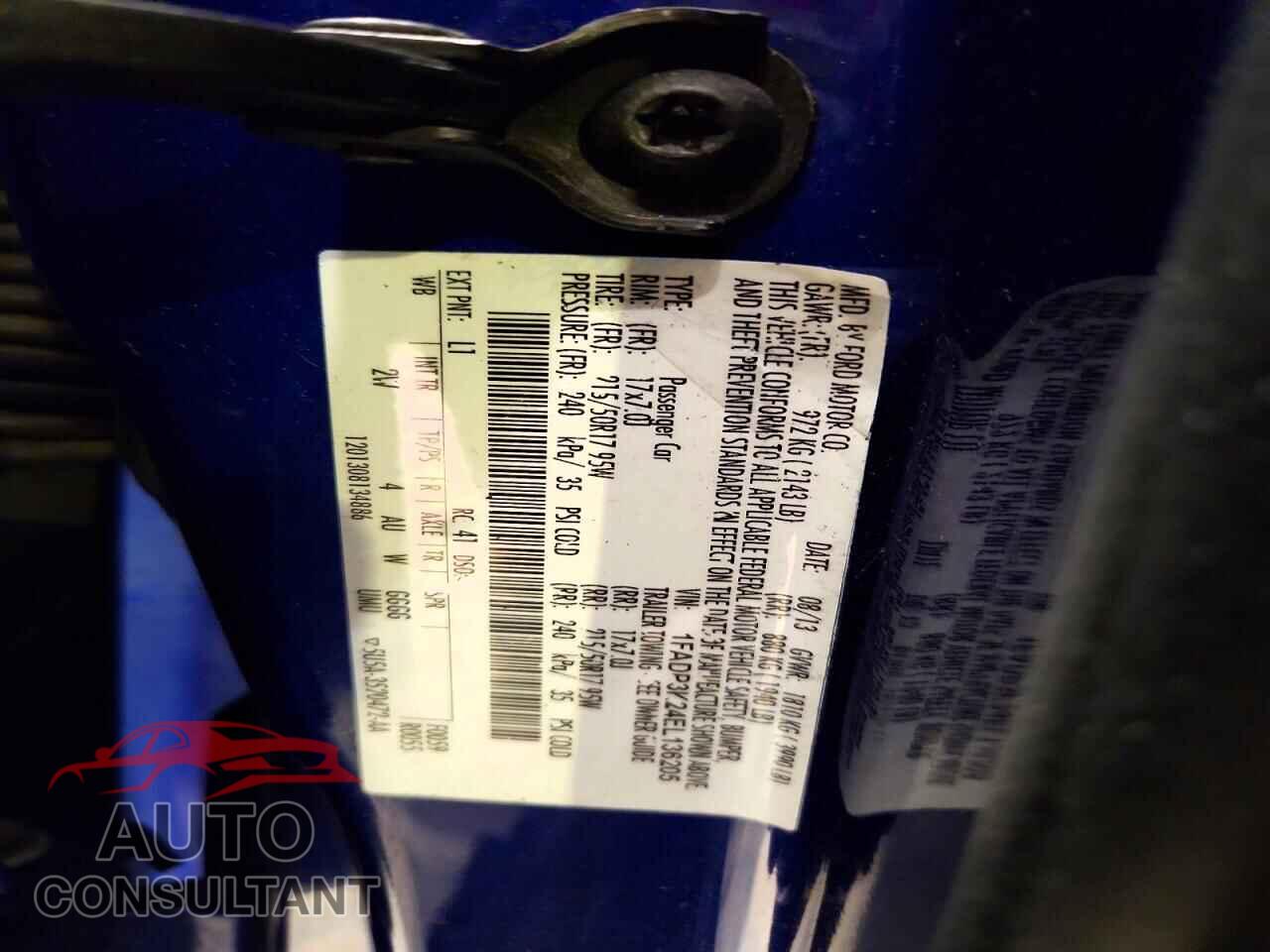 FORD FOCUS 2014 - 1FADP3K24EL136205