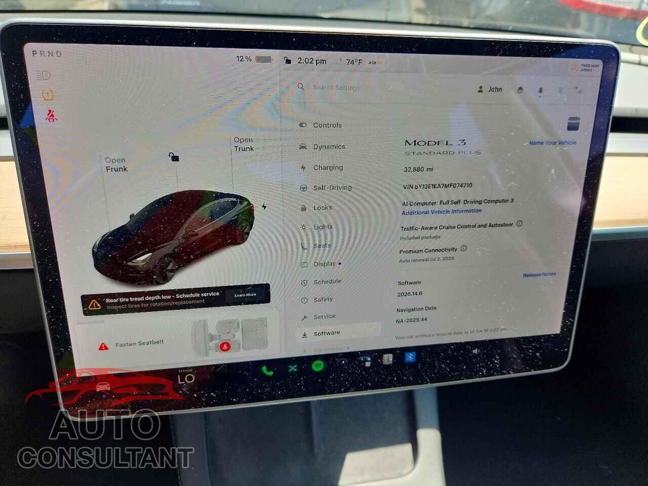 TESLA MODEL 3 2021 - 5YJ3E1EA7MF074710