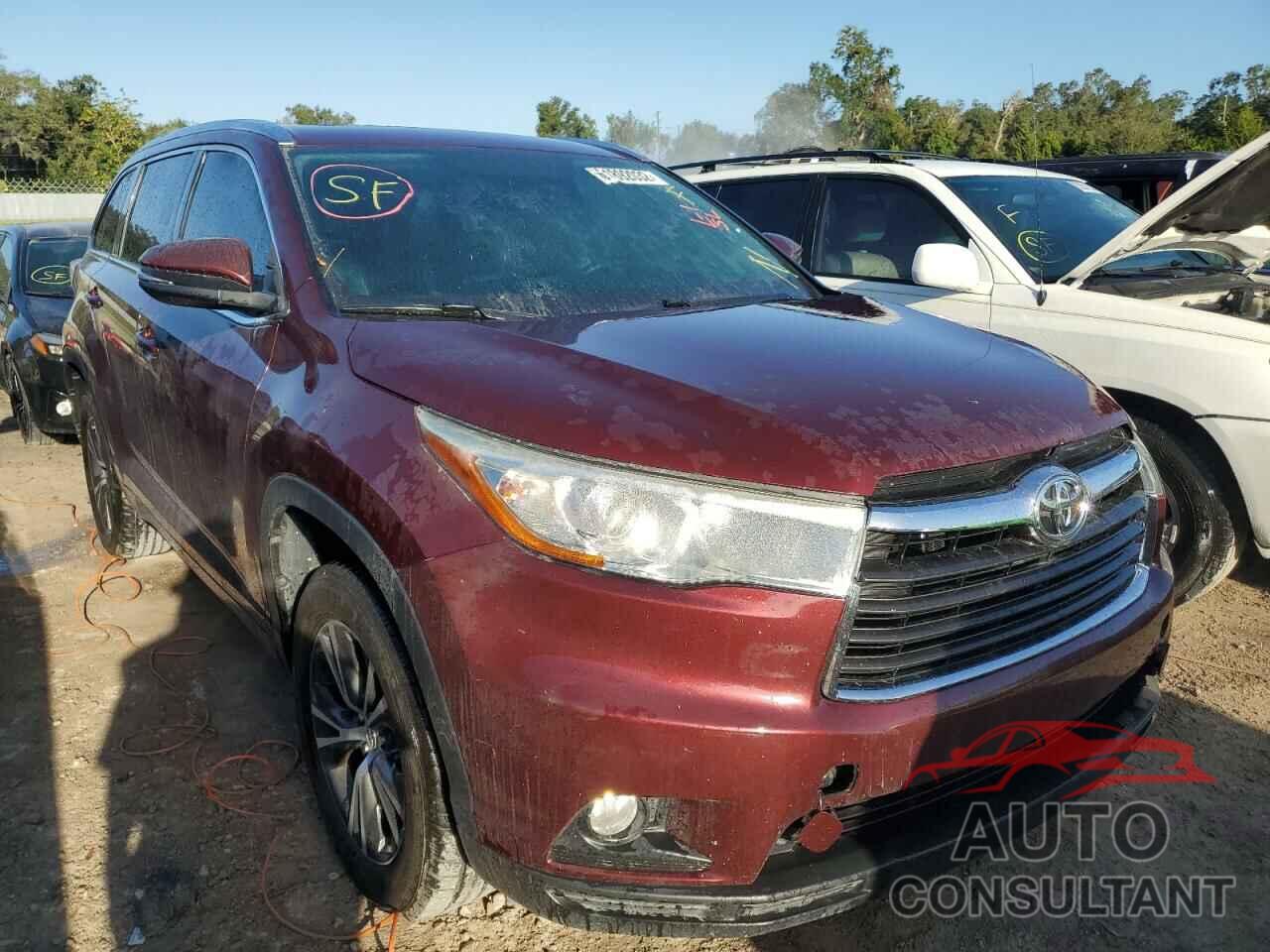 TOYOTA HIGHLANDER 2016 - 5TDKKRFH5GS142470