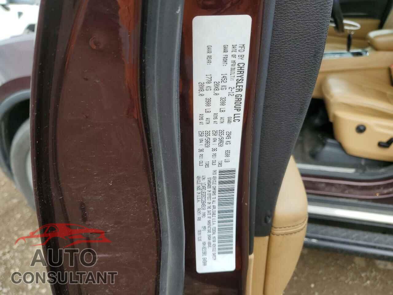 DODGE DURANGO 2012 - 1C4RDJEG5CC264910