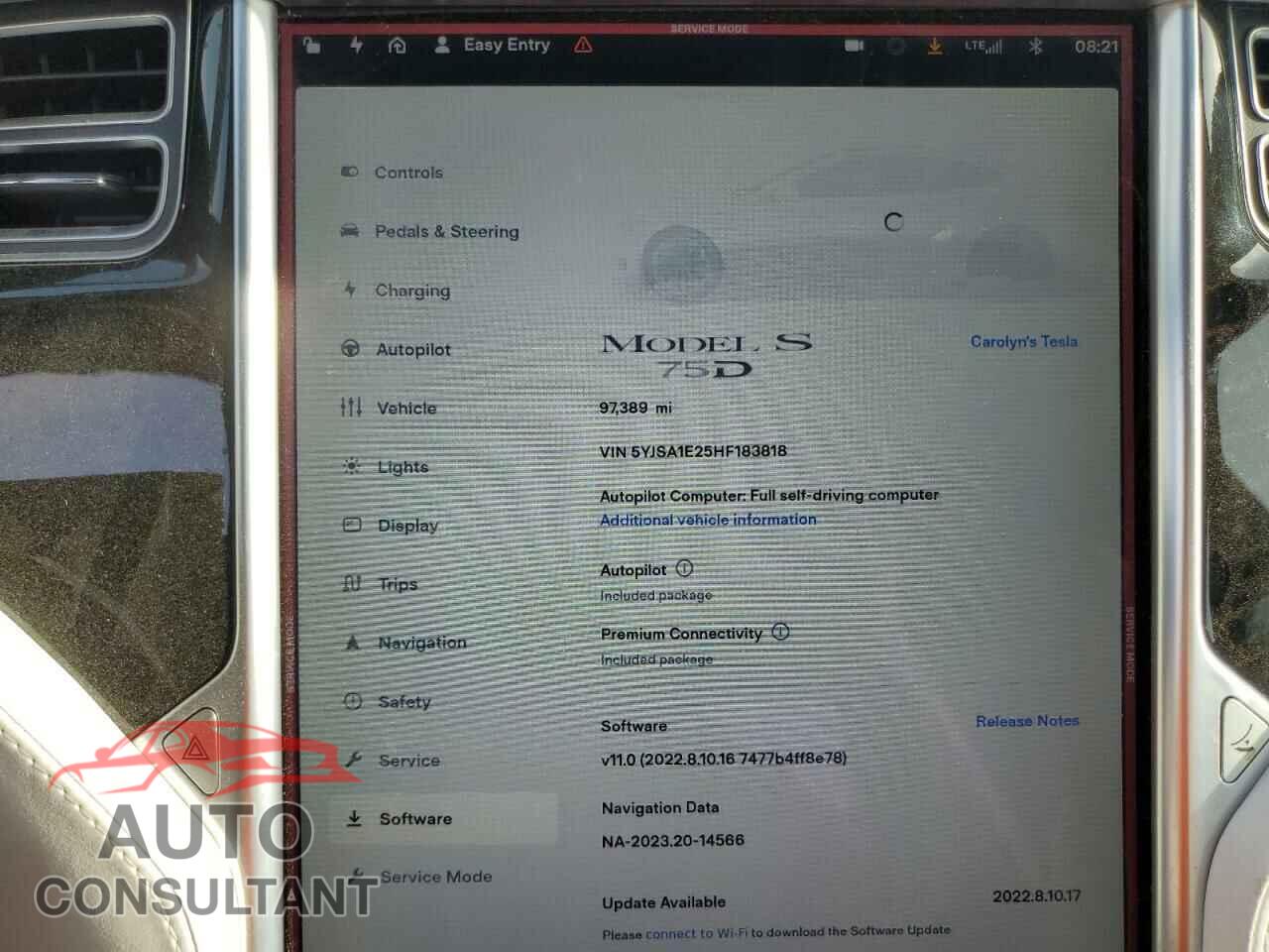TESLA MODEL S 2017 - 5YJSA1E25HF183818