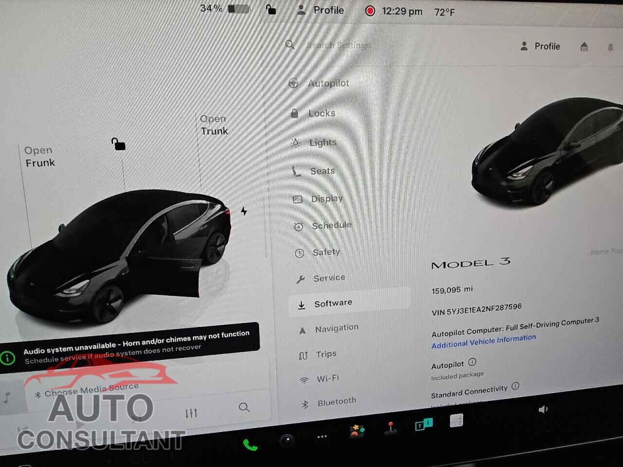 TESLA MODEL 3 2022 - 5YJ3E1EA2NF287596