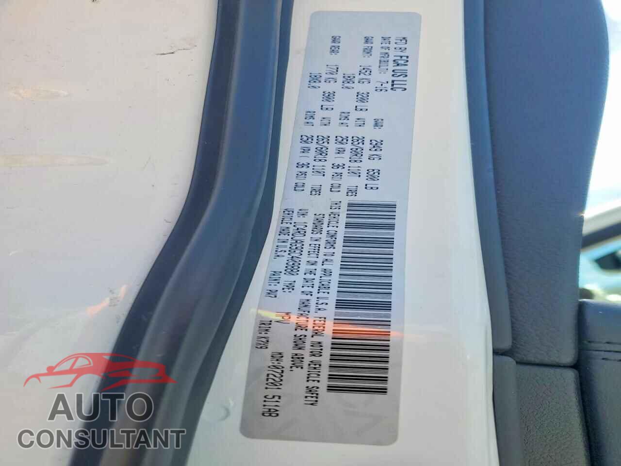 DODGE DURANGO 2016 - 1C4RDJAG9GC409880