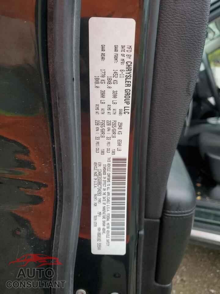 DODGE DURANGO 2011 - 1D4RE2GG8BC734283