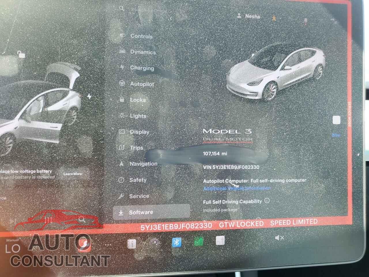 TESLA MODEL 3 2018 - 5YJ3E1EB9JF082330