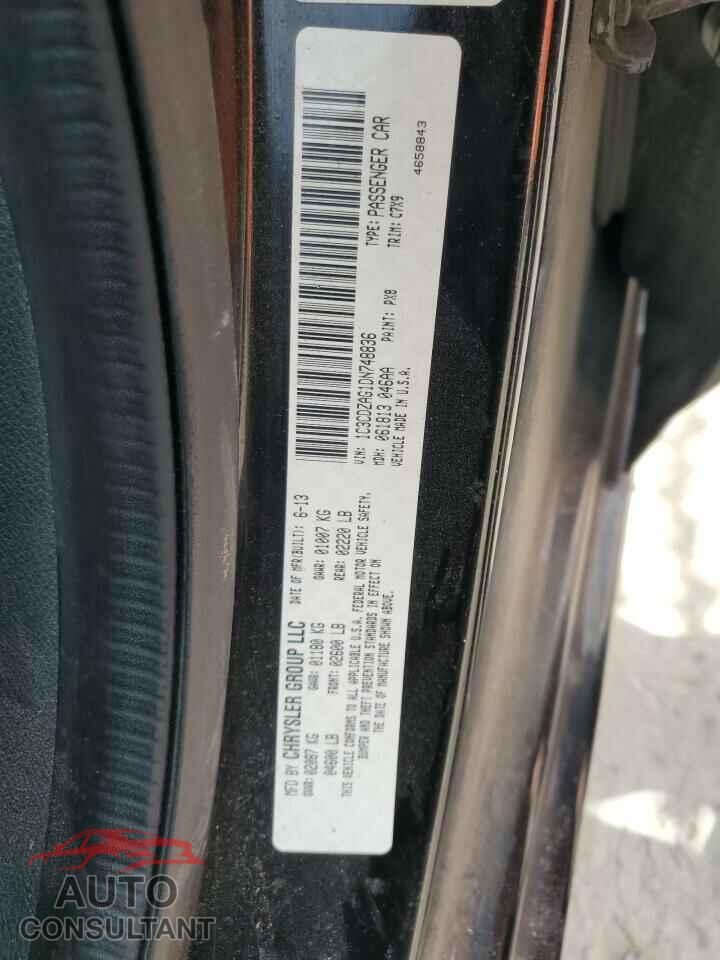 DODGE AVENGER 2013 - 1C3CDZAG1DN748836