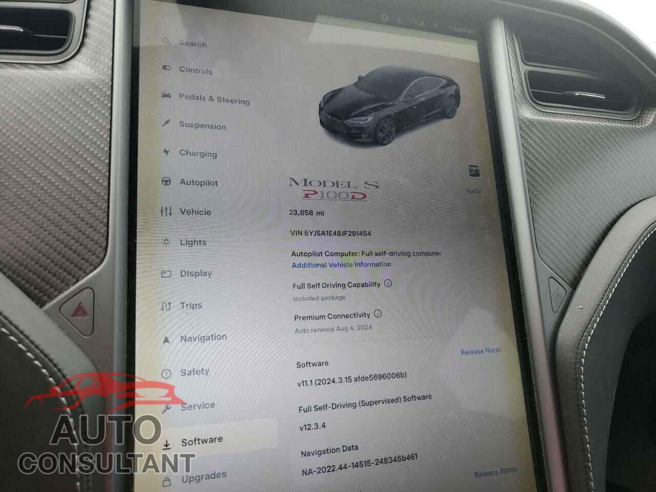 TESLA MODEL S 2018 - 5YJSA1E48JF291454
