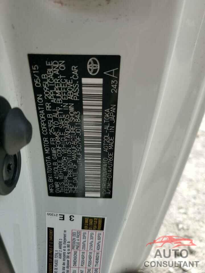 TOYOTA SCION 2015 - JTKJF5C79FJ011843