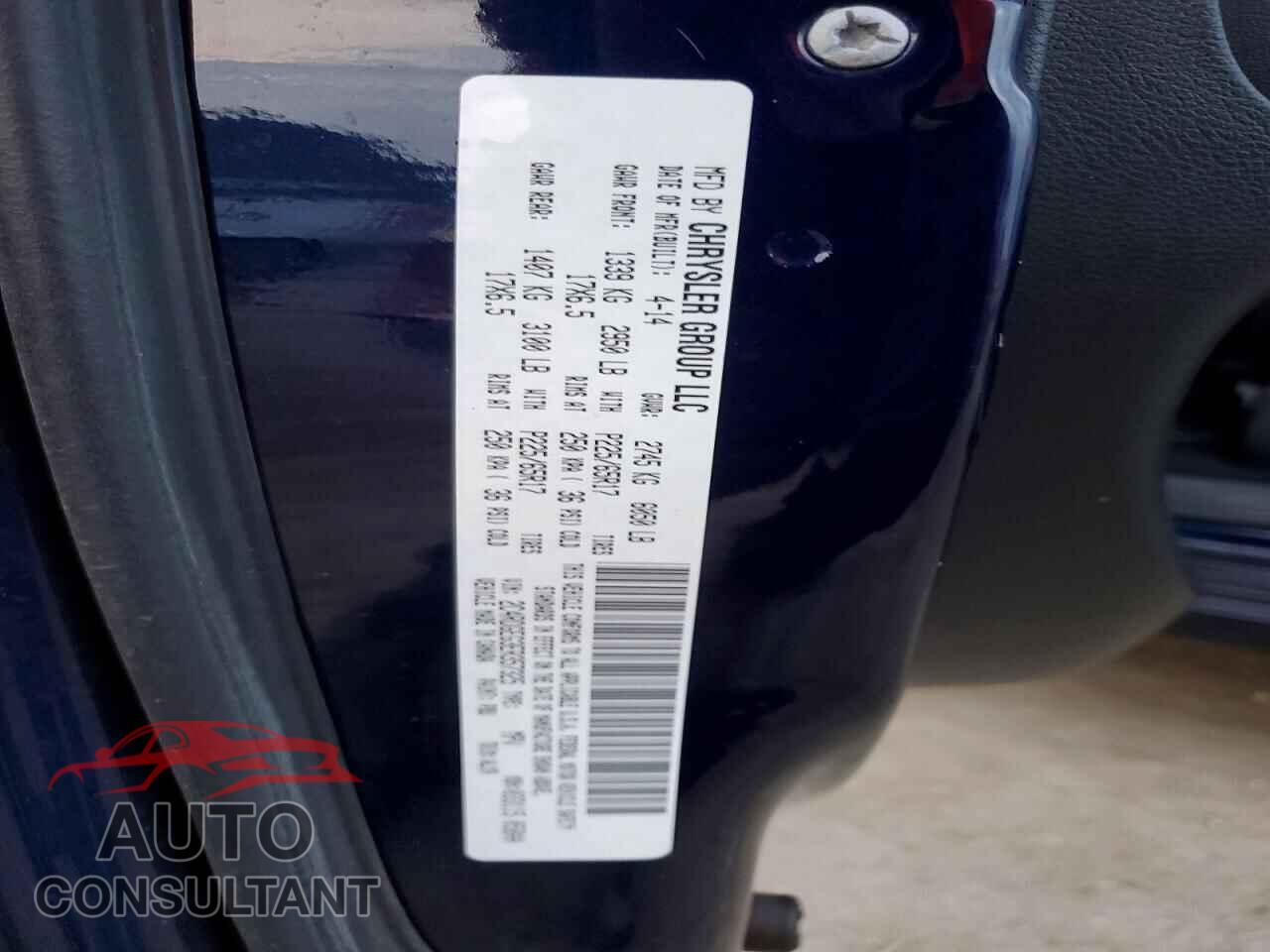 DODGE CARAVAN 2014 - 2C4RDGEG3ER357325
