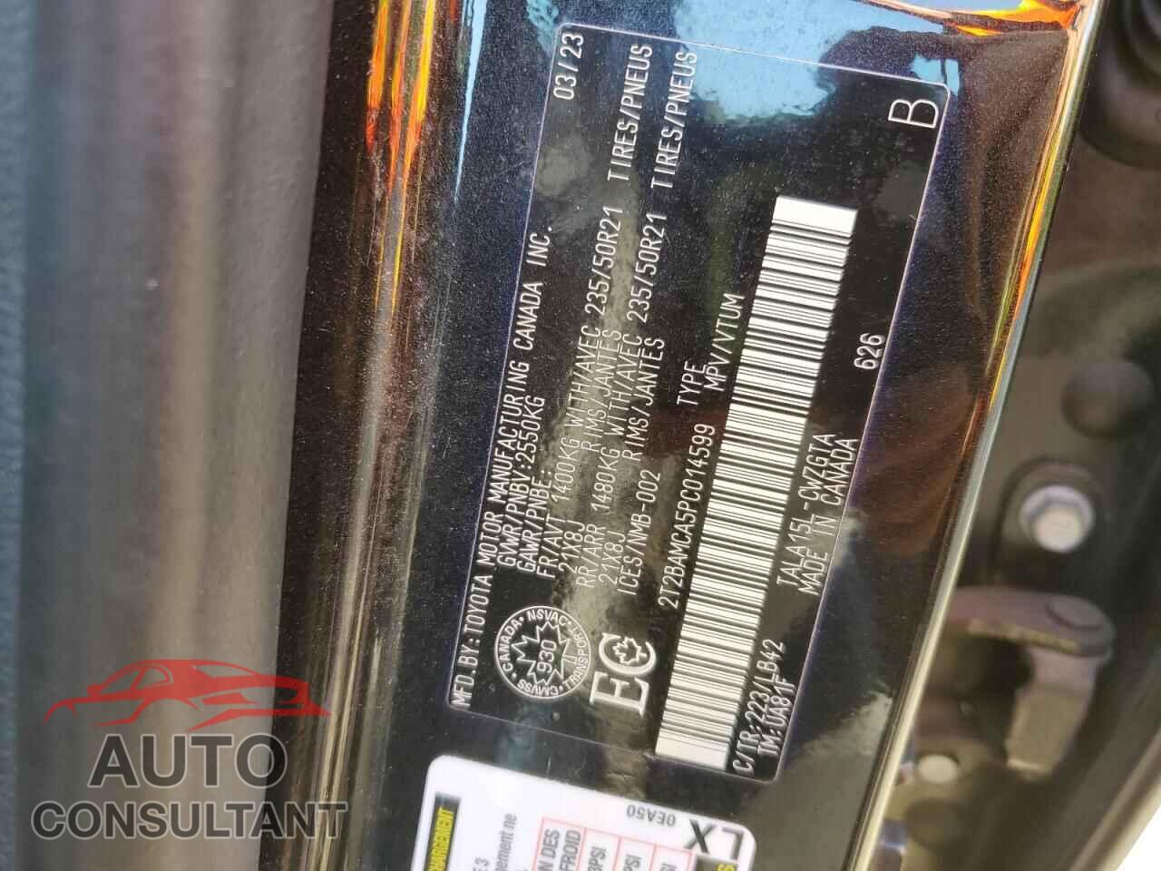 LEXUS RX350 2023 - 2T2BAMCA5PC014599
