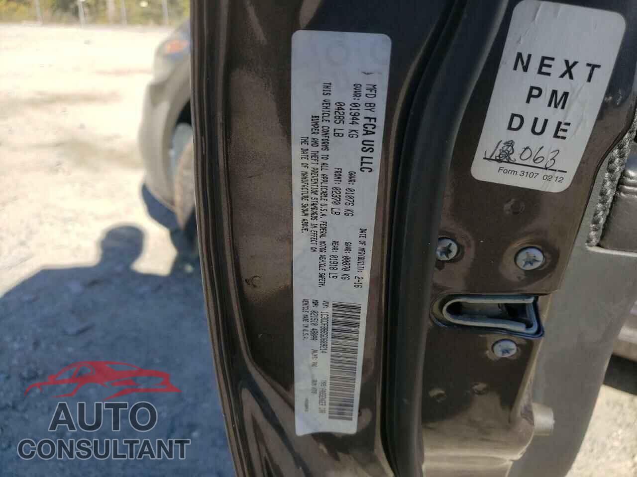 DODGE DART 2016 - 1C3CDFBB6GD689214