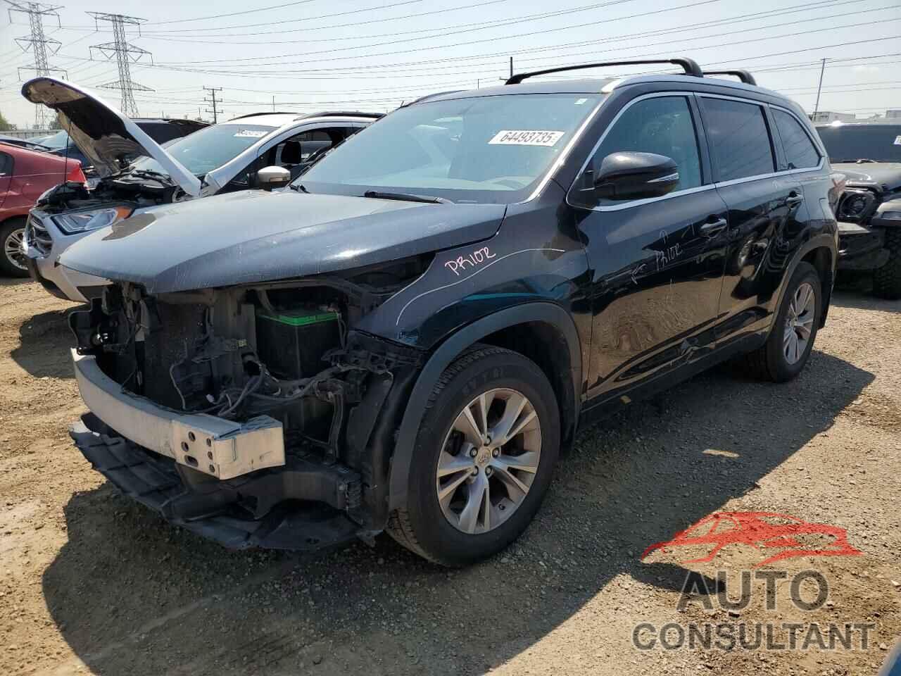 TOYOTA HIGHLANDER 2014 - 5TDJKRFH1ES055349