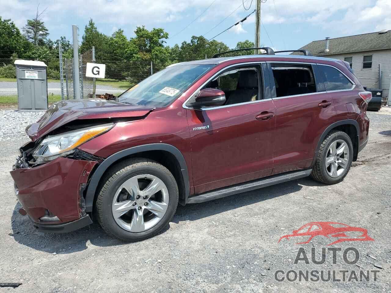 TOYOTA HIGHLANDER 2015 - 5TDDCRFH2FS007208