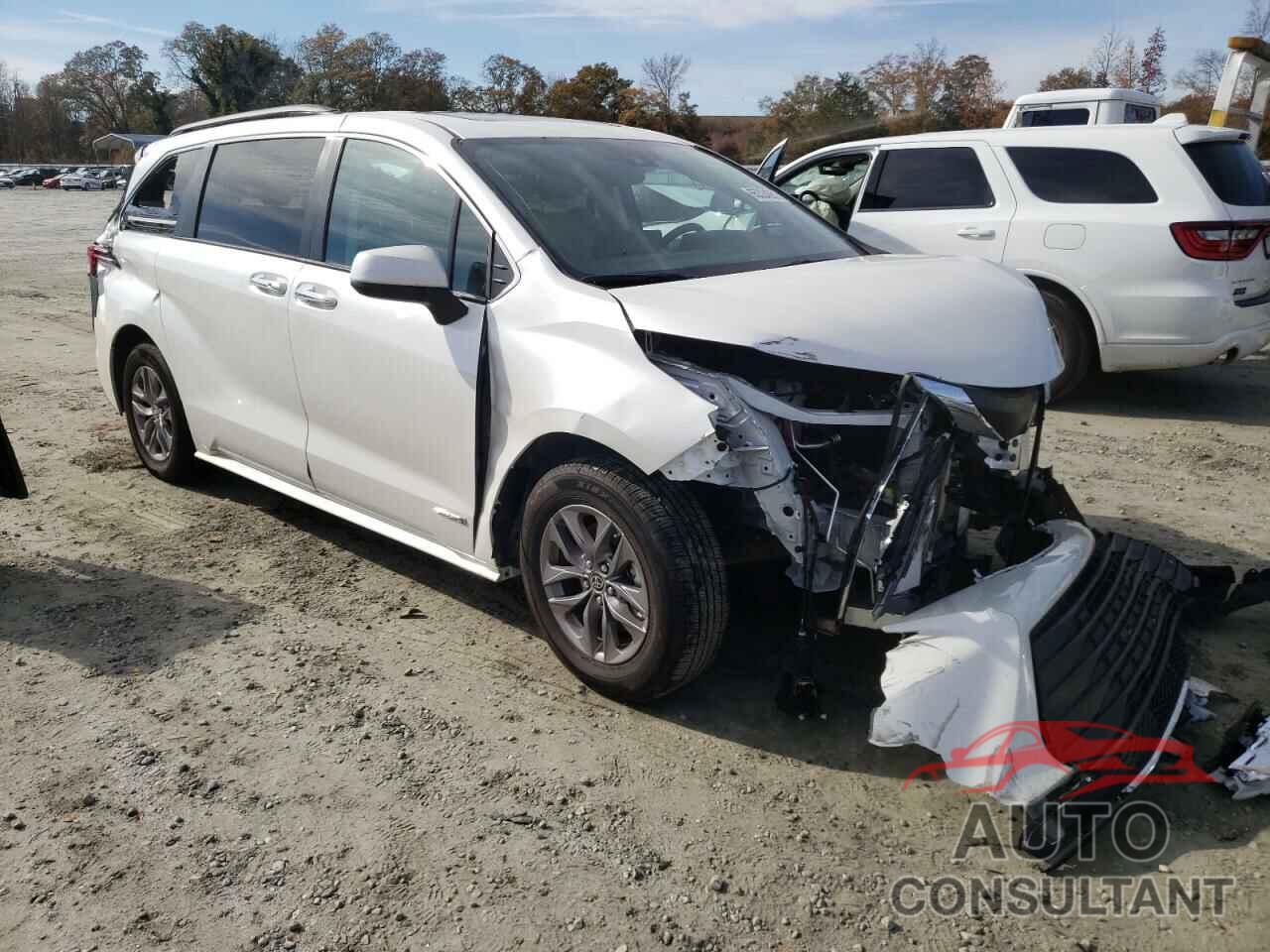 TOYOTA SIENNA 2021 - 5TDYRKEC6MS046412