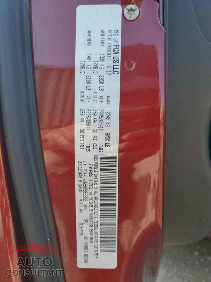 DODGE CARAVAN 2017 - 2C4RDGBG5HR856202