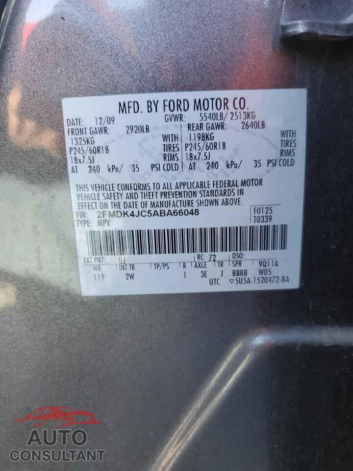 FORD EDGE 2010 - 2FMDK4JC5ABA66048