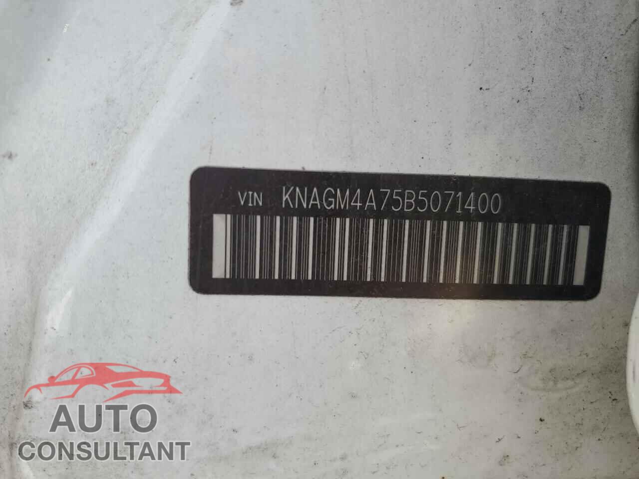 KIA OPTIMA 2011 - KNAGM4A75B5071400