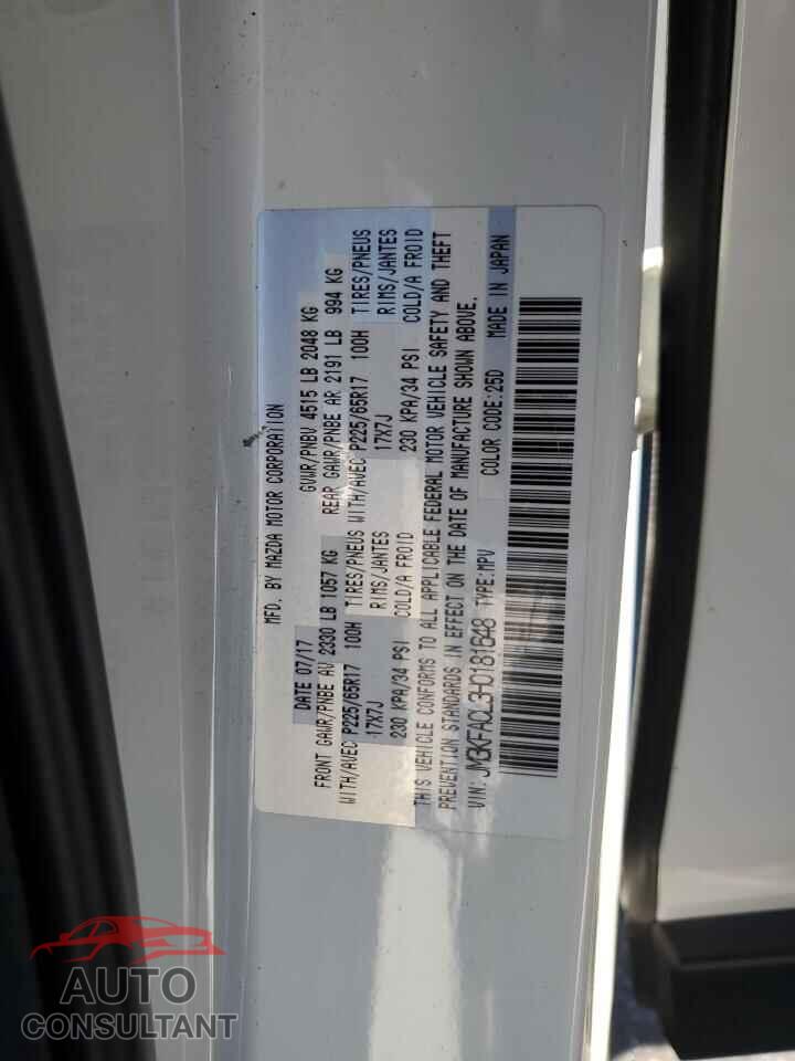 MAZDA CX-5 2017 - JM3KFACL3H0181648