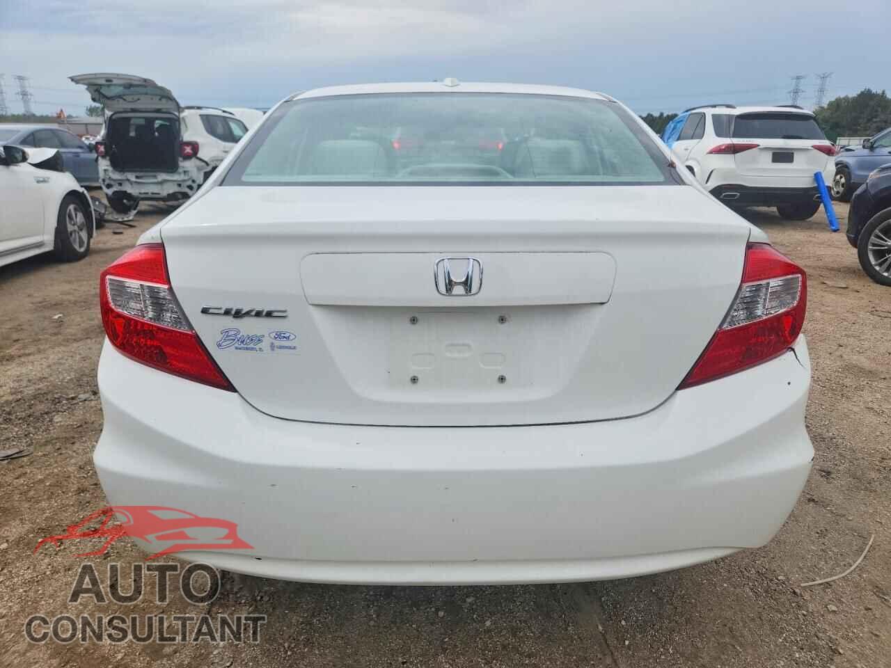 HONDA CIVIC 2012 - 2HGFB2F83CH538416