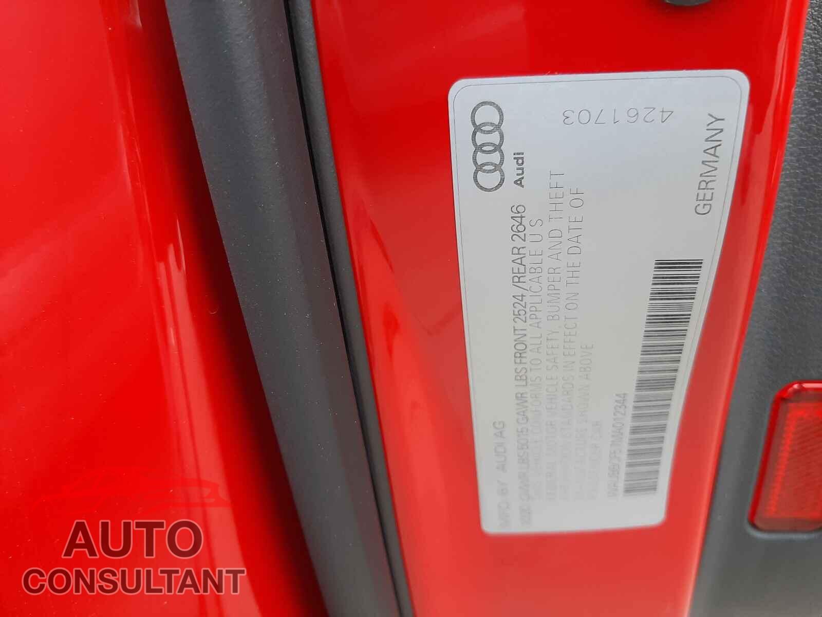 AUDI A5 2021 - WAUBBCF57MA012344