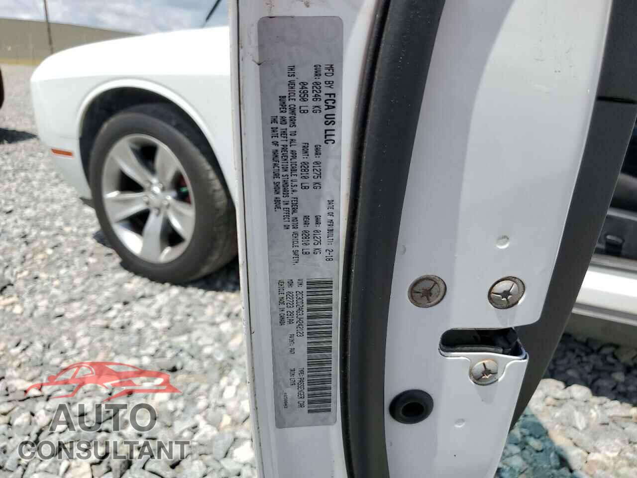 DODGE CHALLENGER 2018 - 2C3CDZAG3JH242123