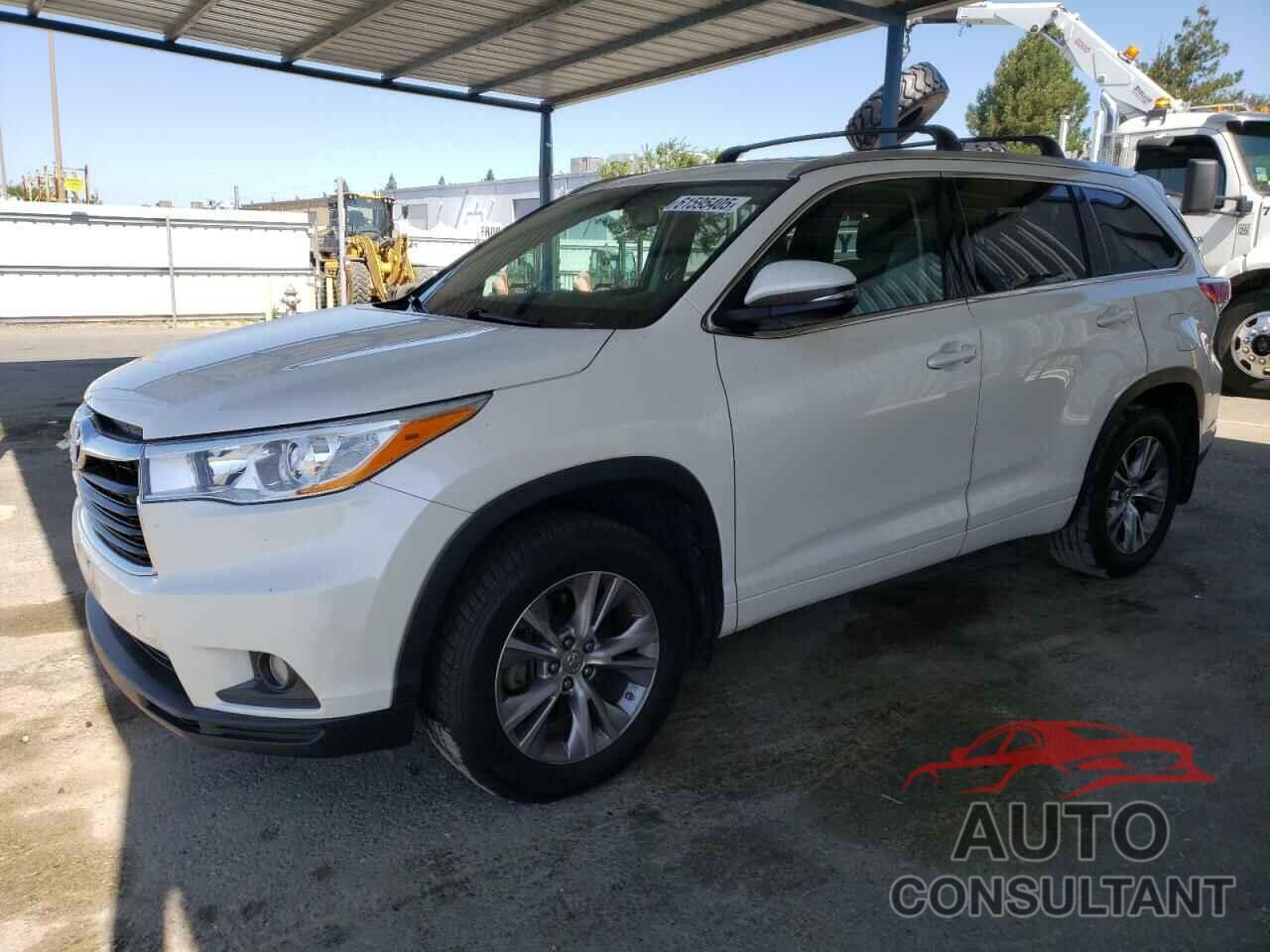 TOYOTA HIGHLANDER 2014 - 5TDJKRFH2ES046143