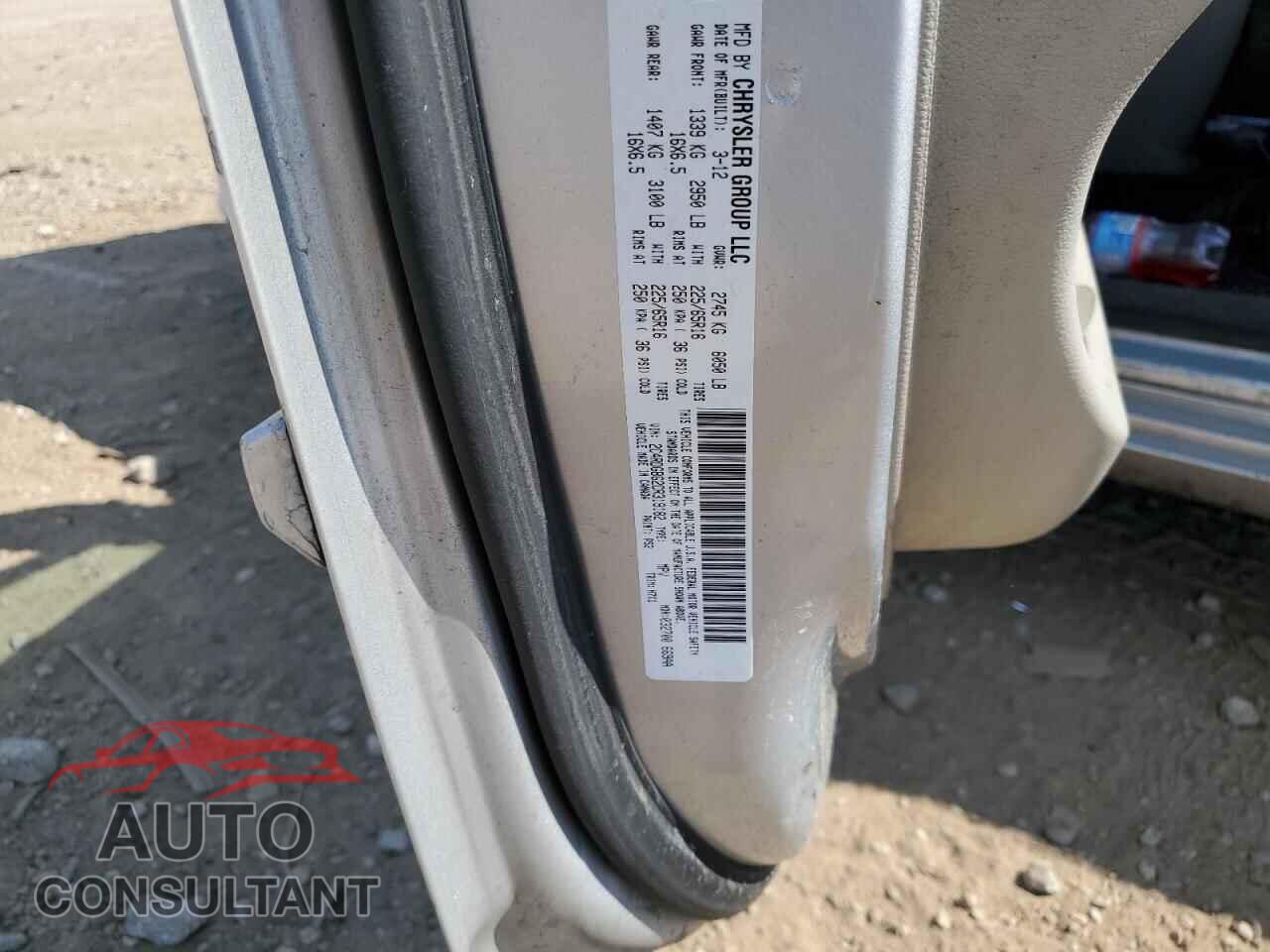 DODGE CARAVAN 2012 - 2C4RDGBG2CR319182