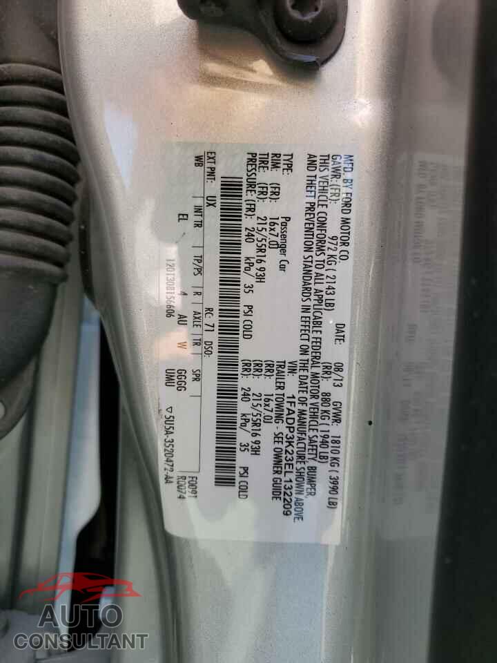 FORD FOCUS 2014 - 1FADP3K23EL132209