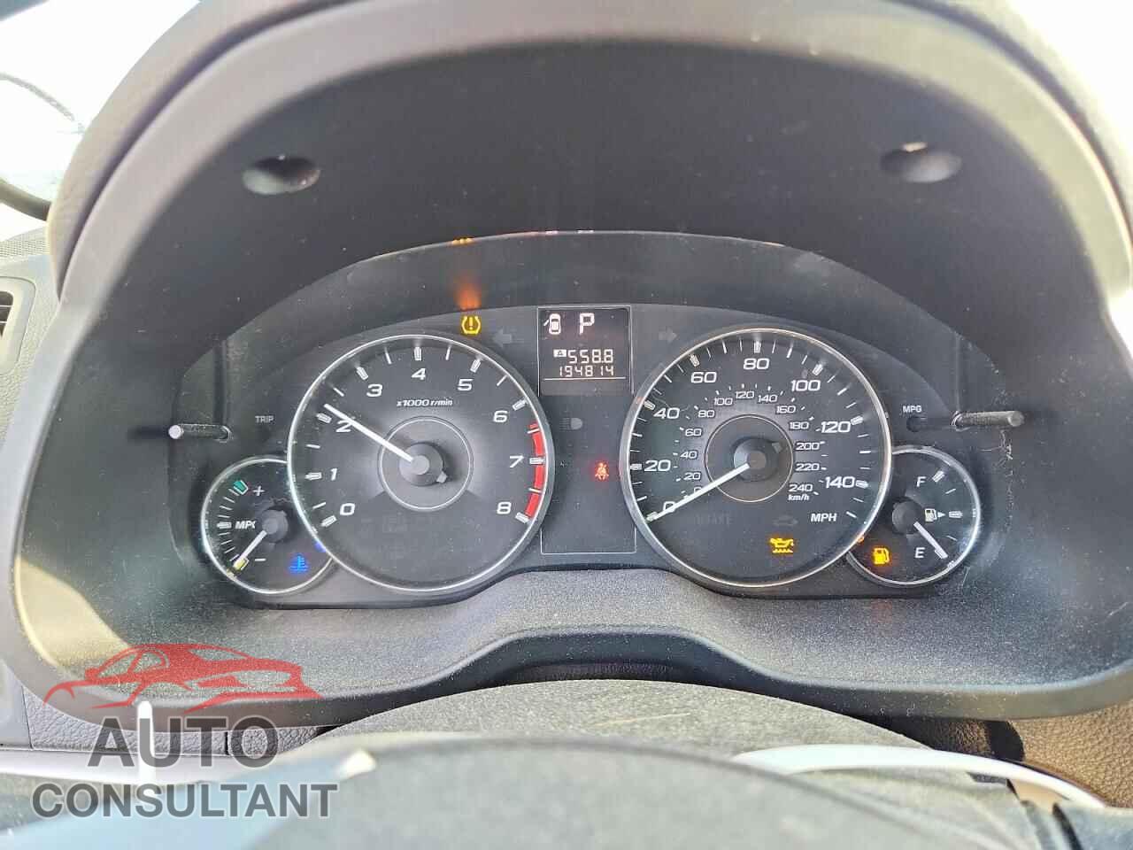 SUBARU OUTBACK 2012 - 4S4BRCCC3C3243676
