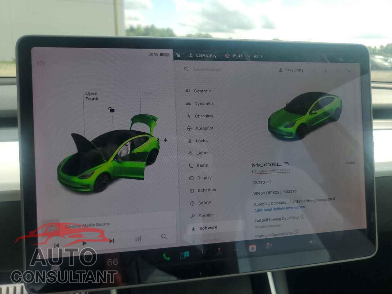 TESLA MODEL 3 2020 - 5YJ3E1EC9LF603378