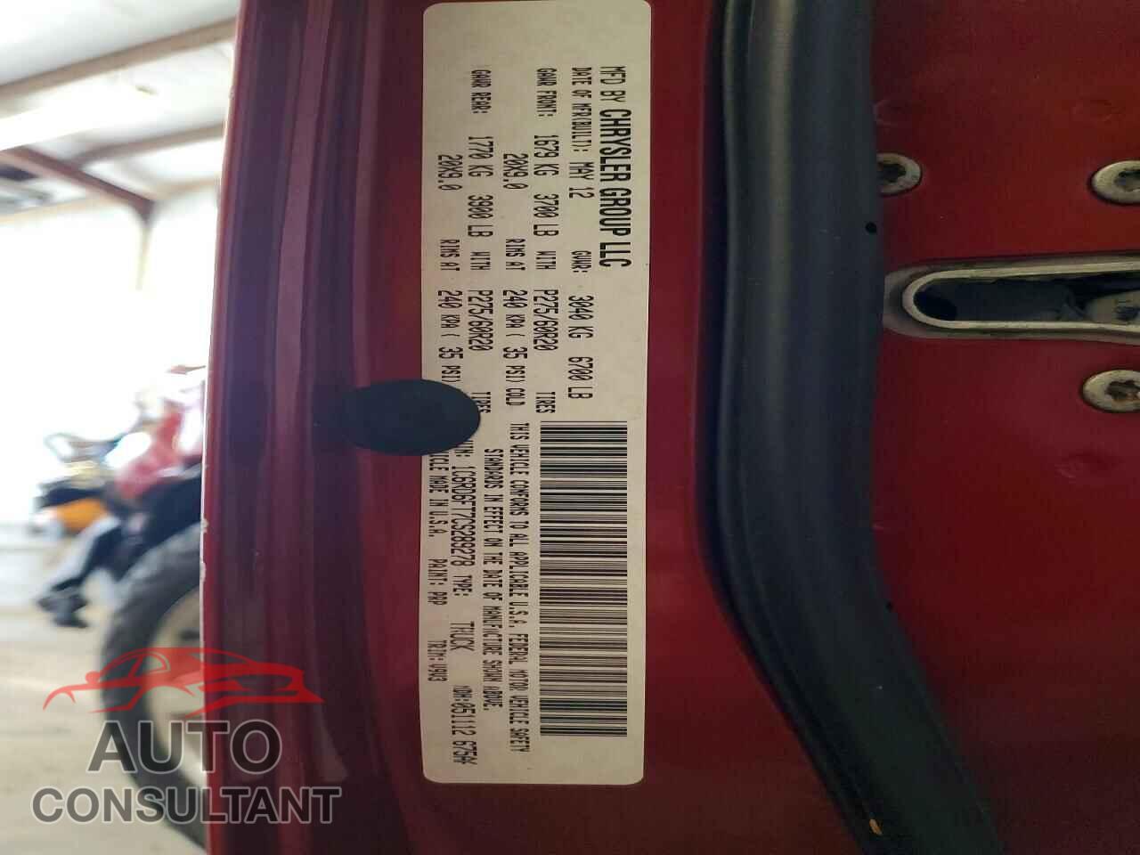 DODGE RAM 1500 2012 - 1C6RD6FT7CS289278