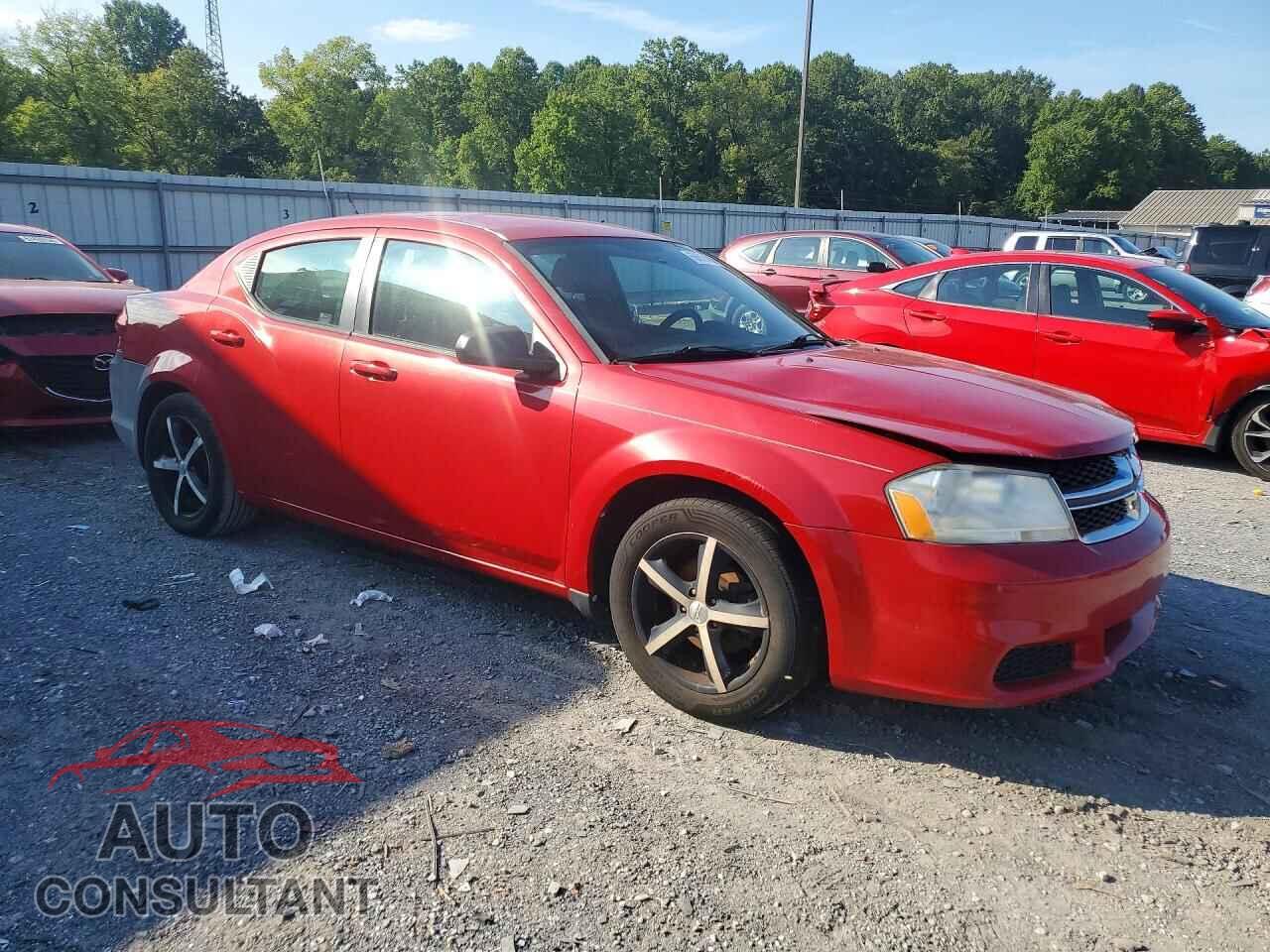 DODGE AVENGER 2013 - 1C3CDZAG9DN768834