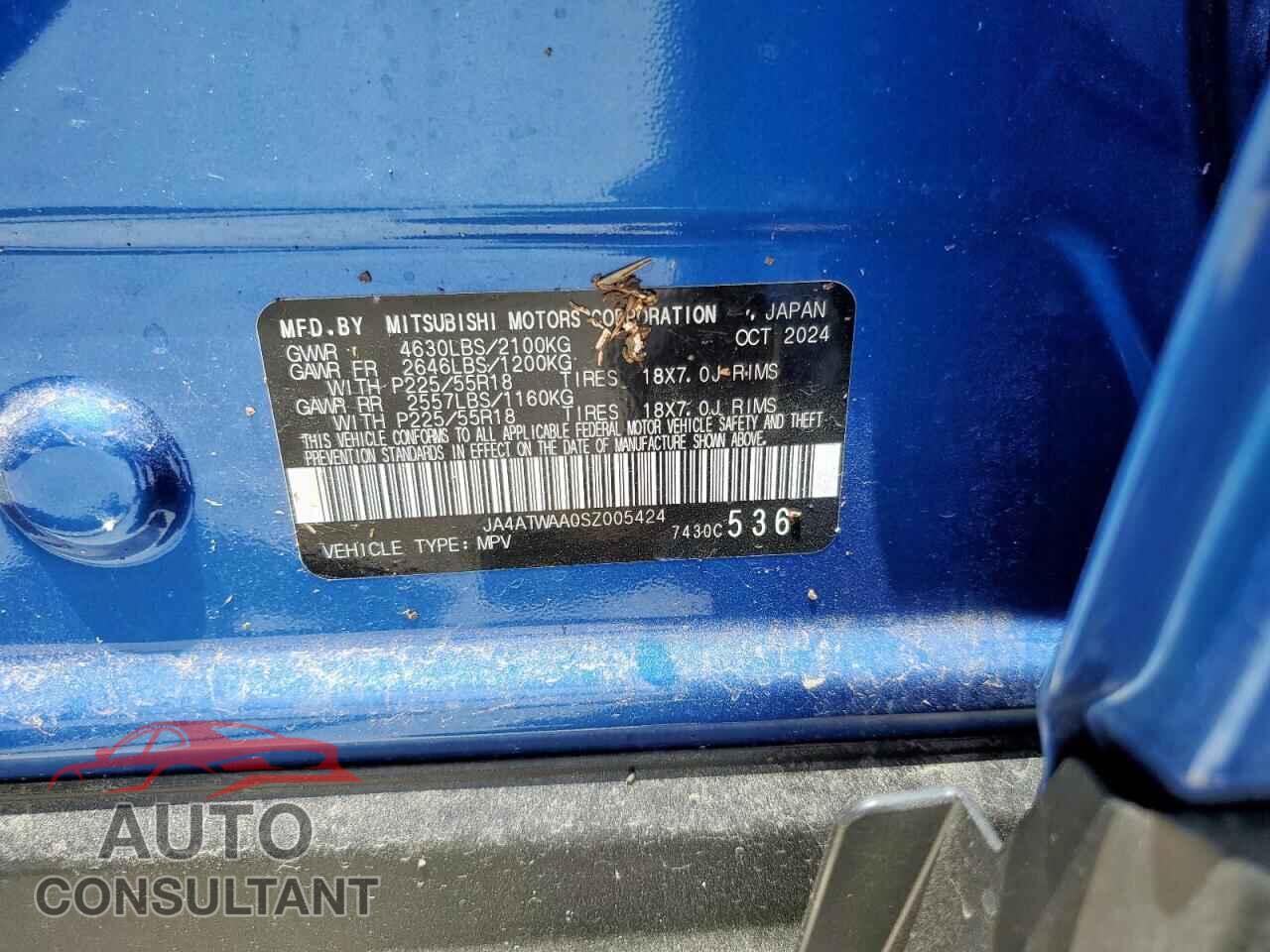 MITSUBISHI ECLIPSE 2025 - JA4ATWAA0SZ005424