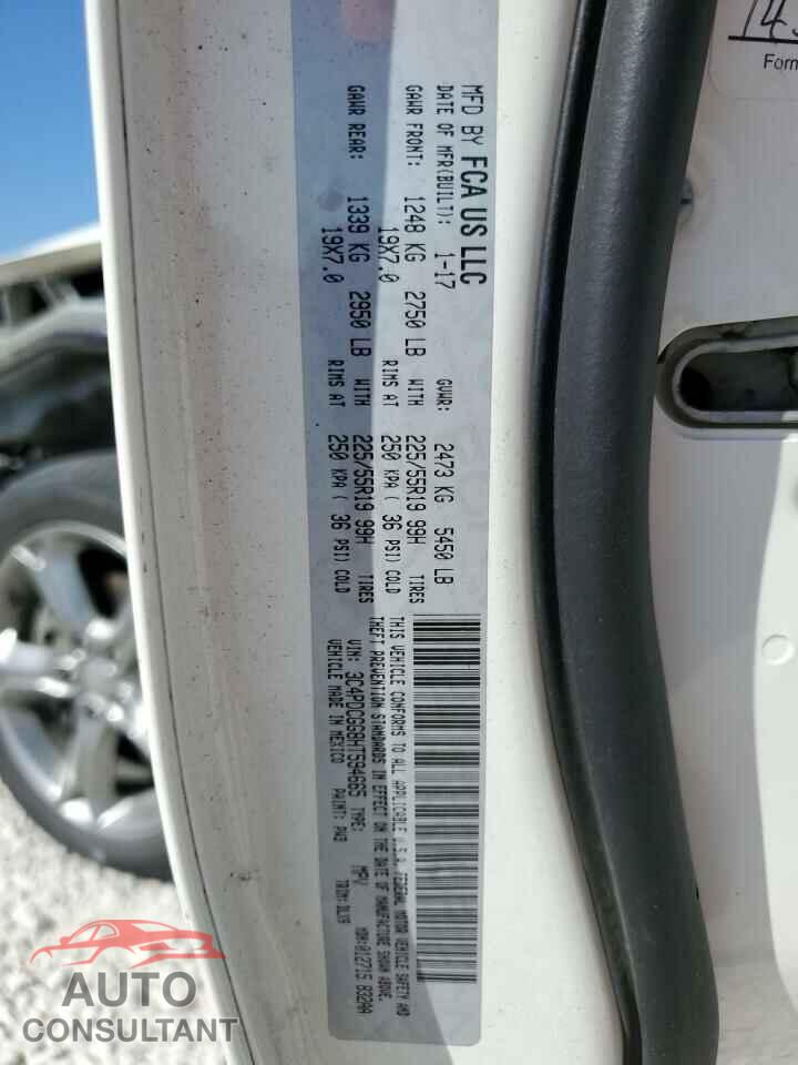 DODGE JOURNEY 2017 - 3C4PDCGG8HT594665