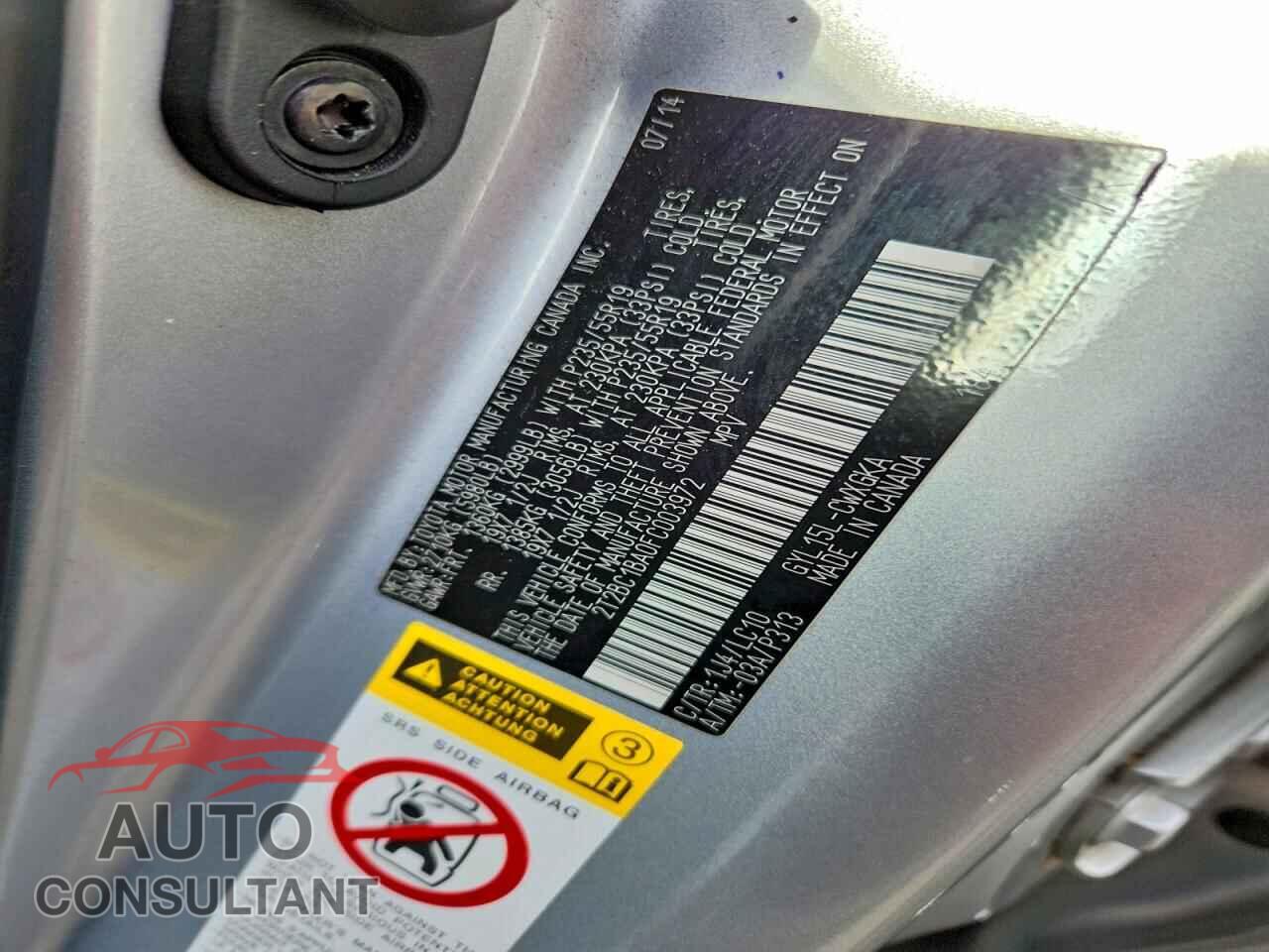 LEXUS RX450 2015 - 2T2BC1BA0FC003972