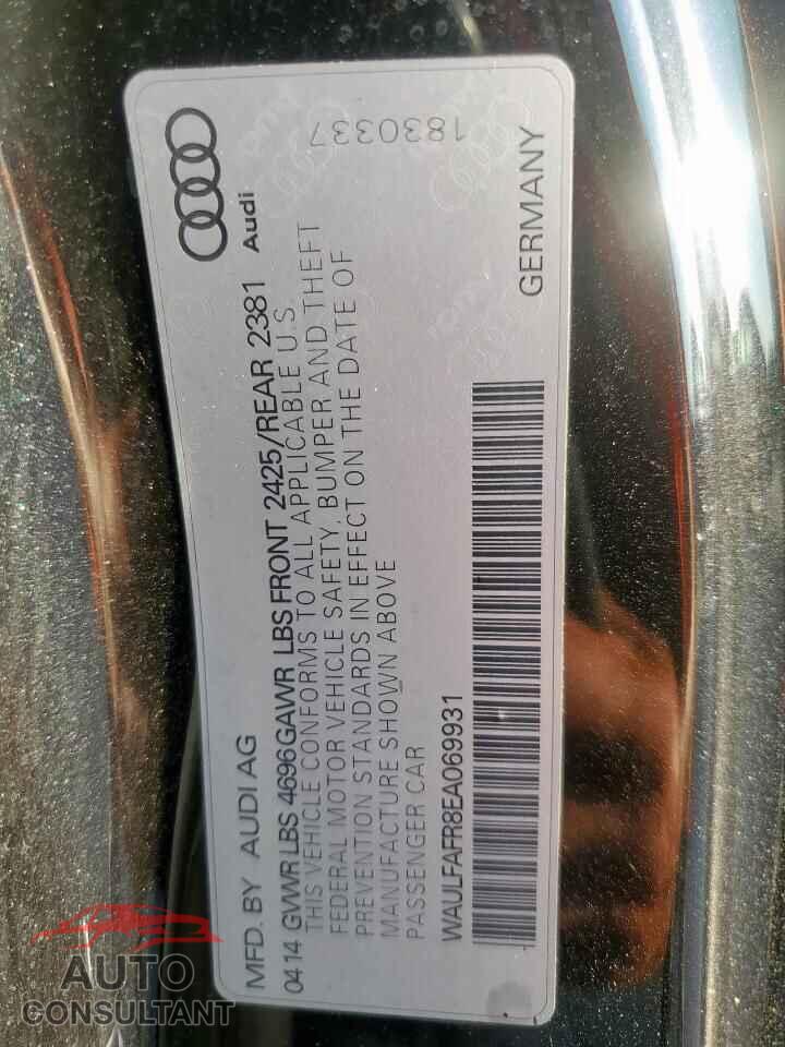 AUDI A5 2014 - WAULFAFR8EA069931