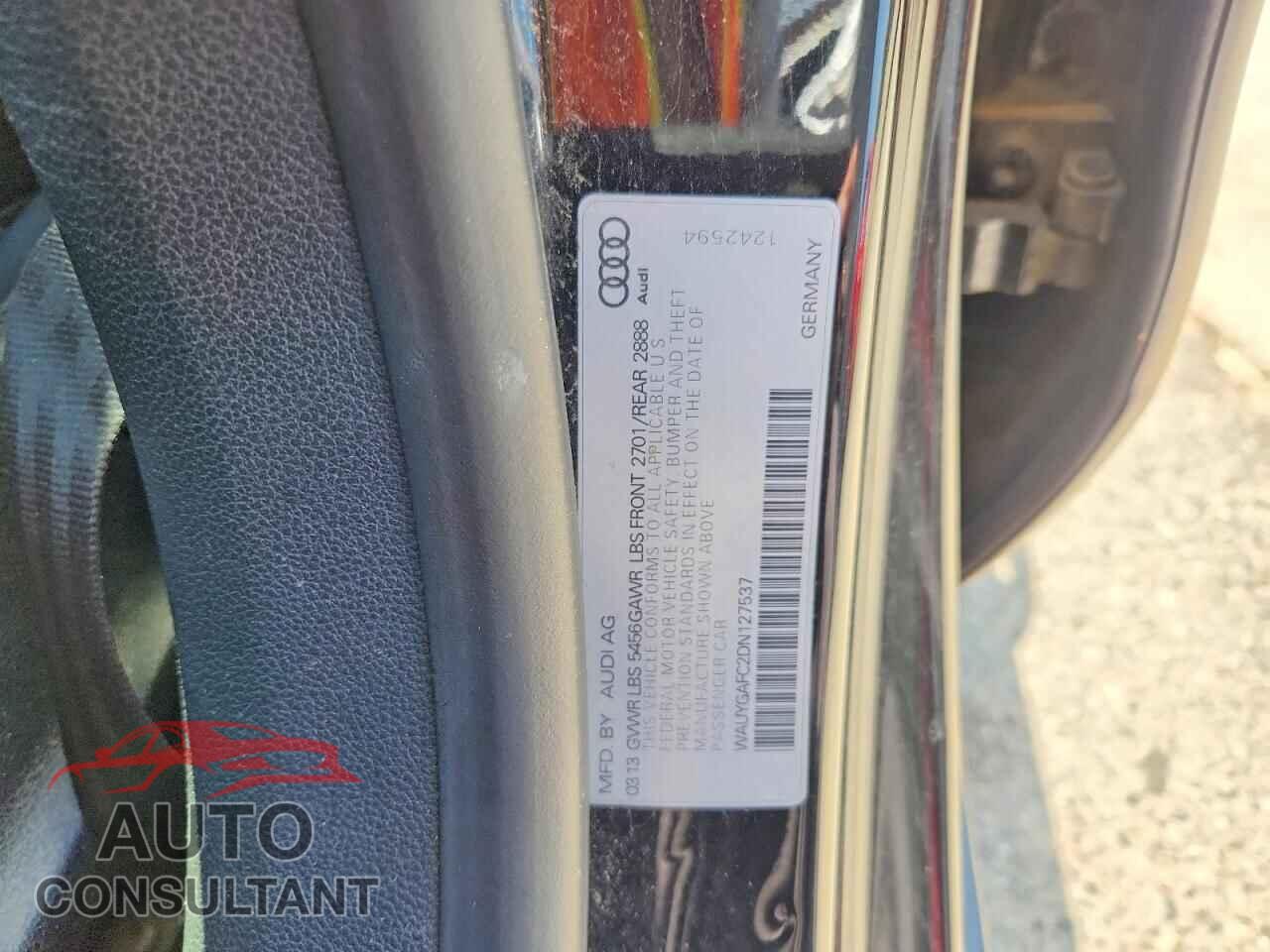 AUDI A7 2013 - WAUYGAFC2DN127537