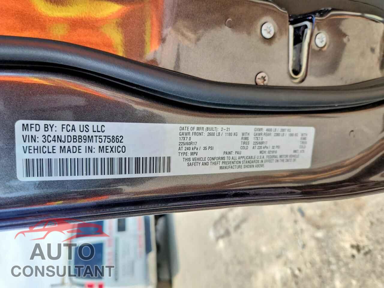 JEEP COMPASS 2021 - 3C4NJDBB9MT575862