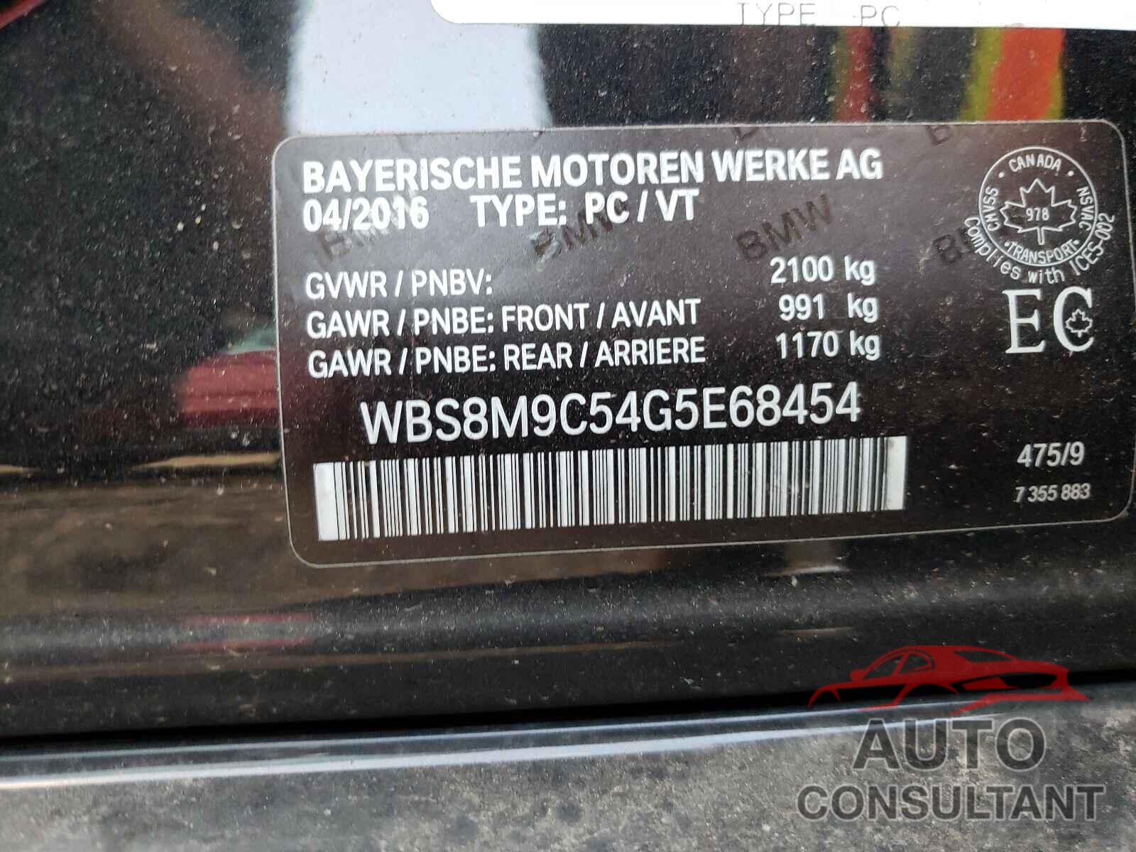 BMW M3 2016 - WBS8M9C54G5E68454