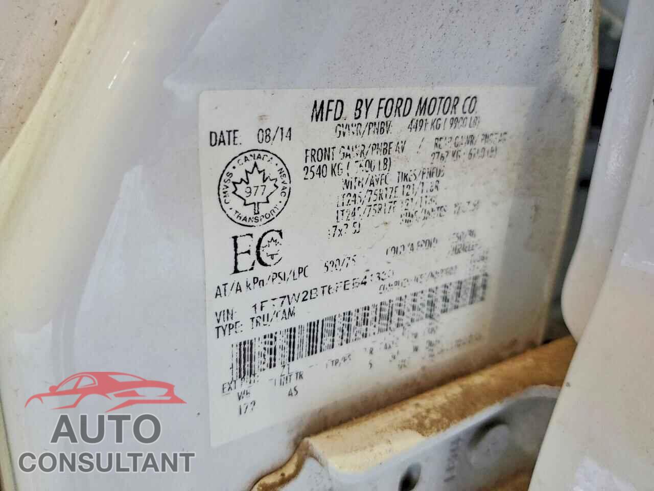 FORD F250 2015 - 1FT7W2BT6FEB41330