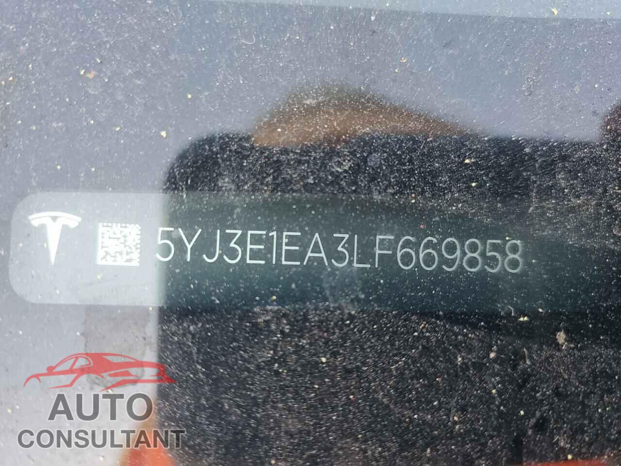 TESLA MODEL 3 2020 - 5YJ3E1EA3LF669858